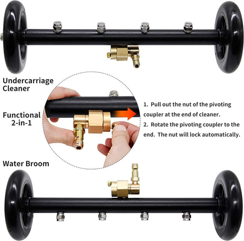 YUET 360° roller design enables smooth pushing and pulling.
