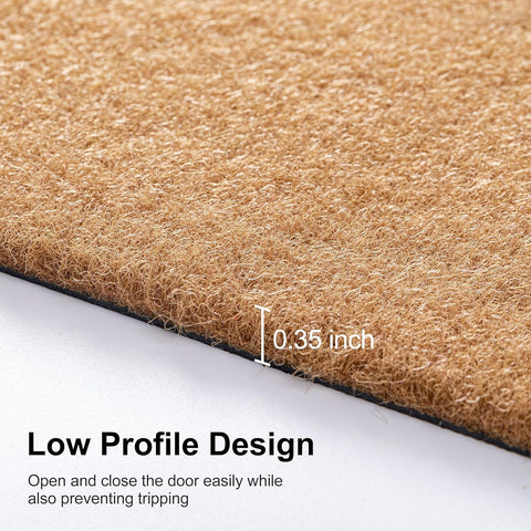 yueyaer door mat outdoor porch setup showcases weatherproof, easy-to-clean design.