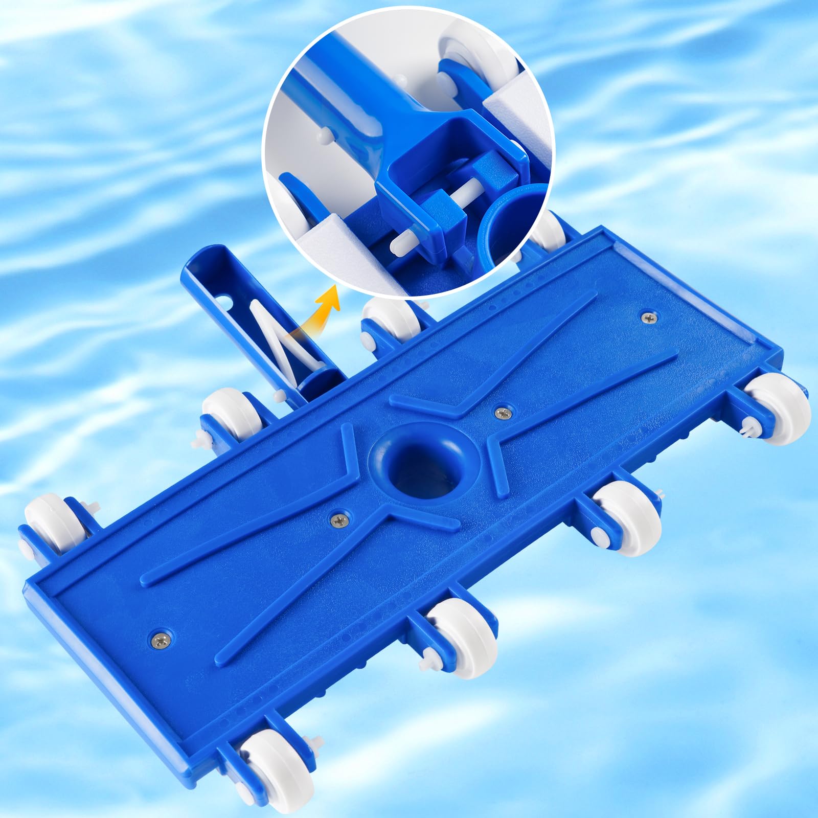 Yufafa pool cleaner head made of premium plastic for durability and light handling
