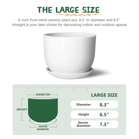 YUFDA planter showing drainage holes and separable saucer for stability.