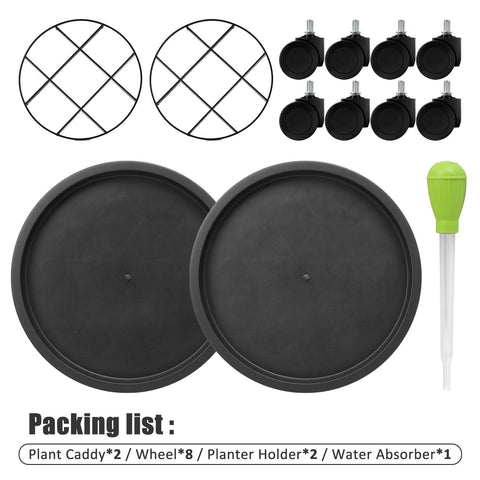 YUFDA easy-installation wheels for quick setup without tools.