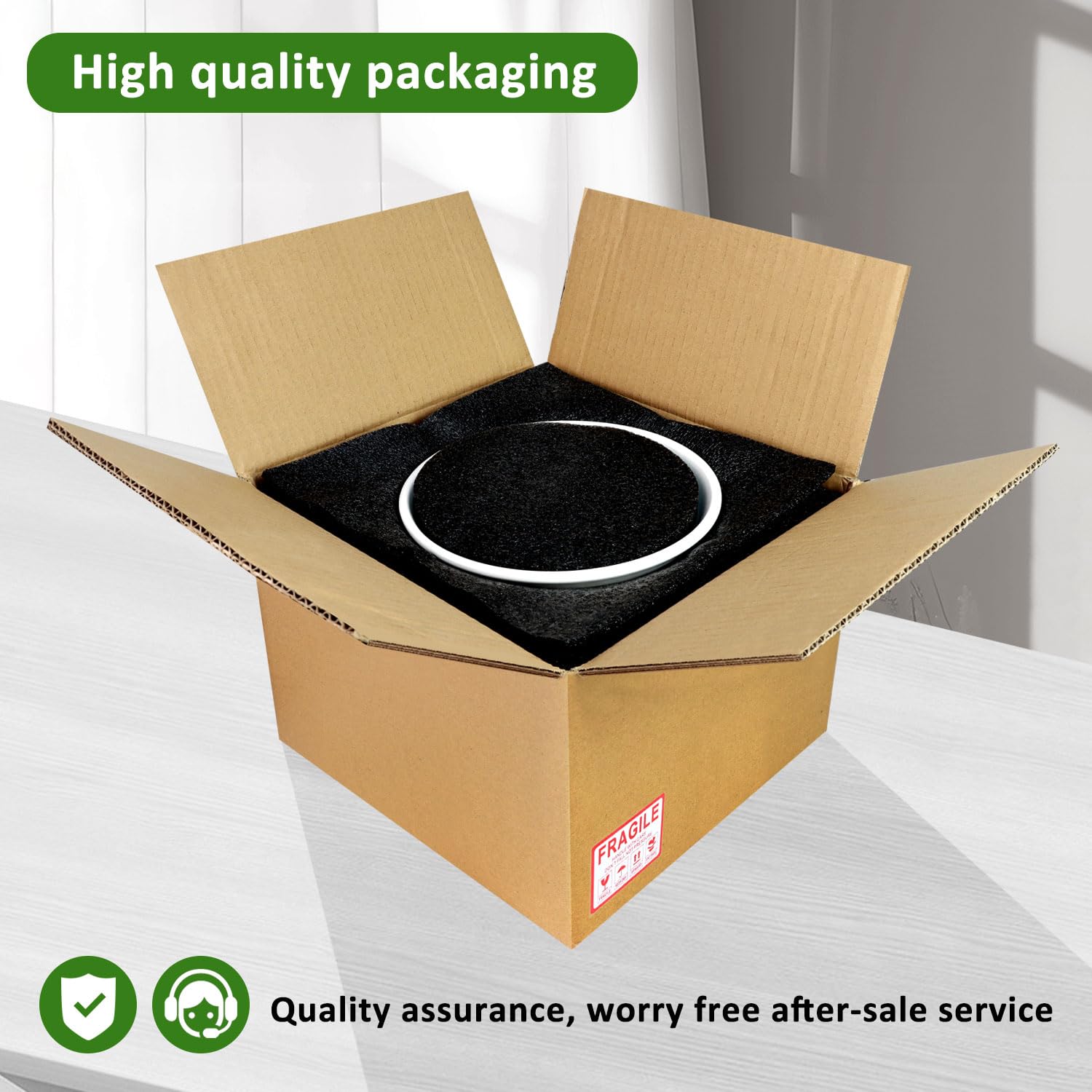 YUFDA plant pot ideal for home or office decor setups.