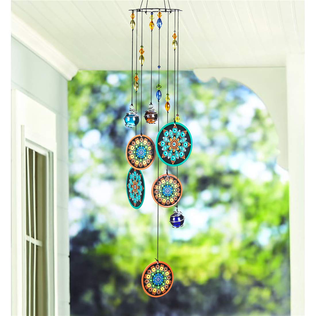 YU FENG wind chimes flower ornament creates tranquil garden ambiance