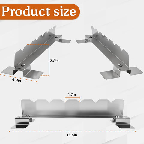Premium 304 stainless steel construction resists rust and cleans easily