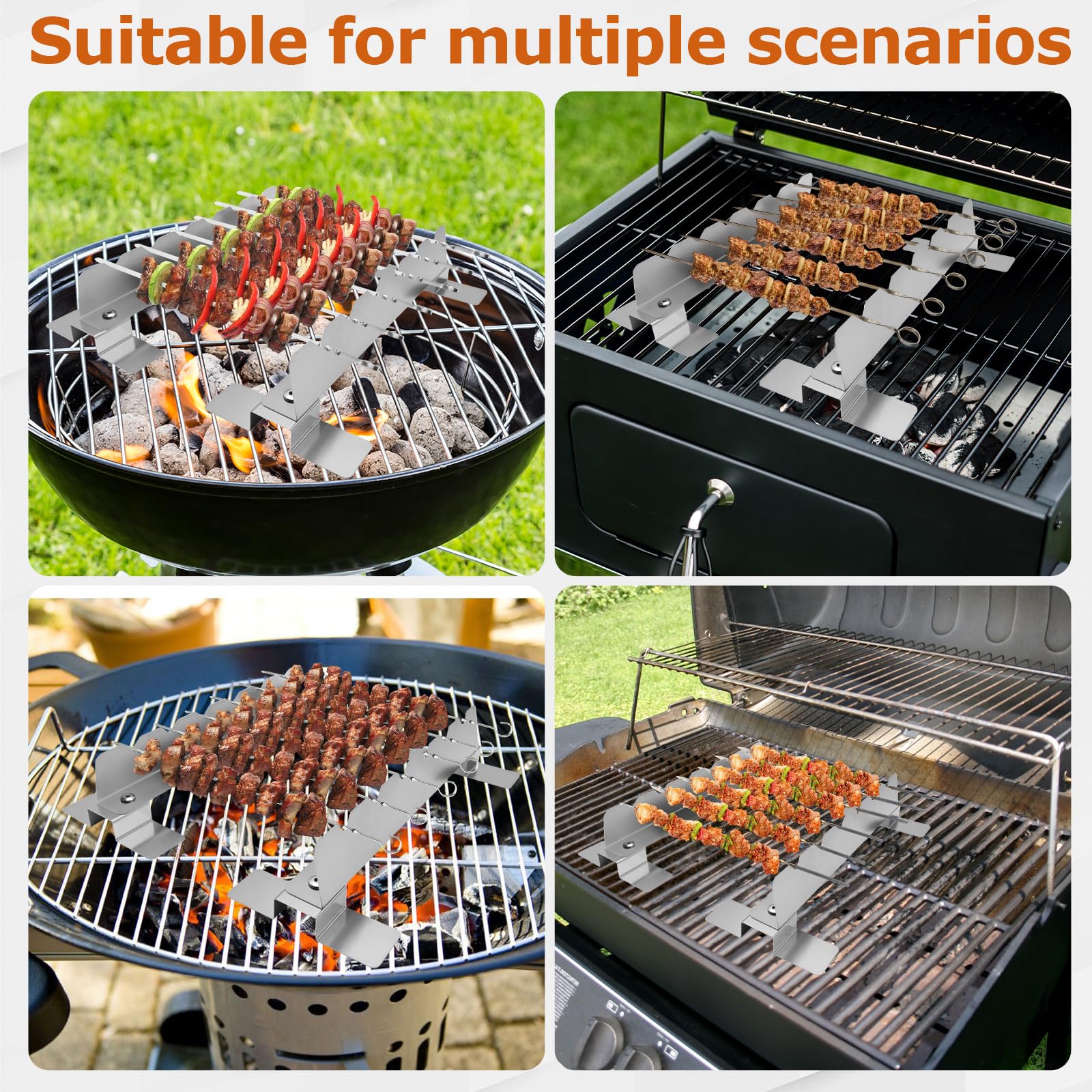 Durable design withstands high grill temperatures for frequent use