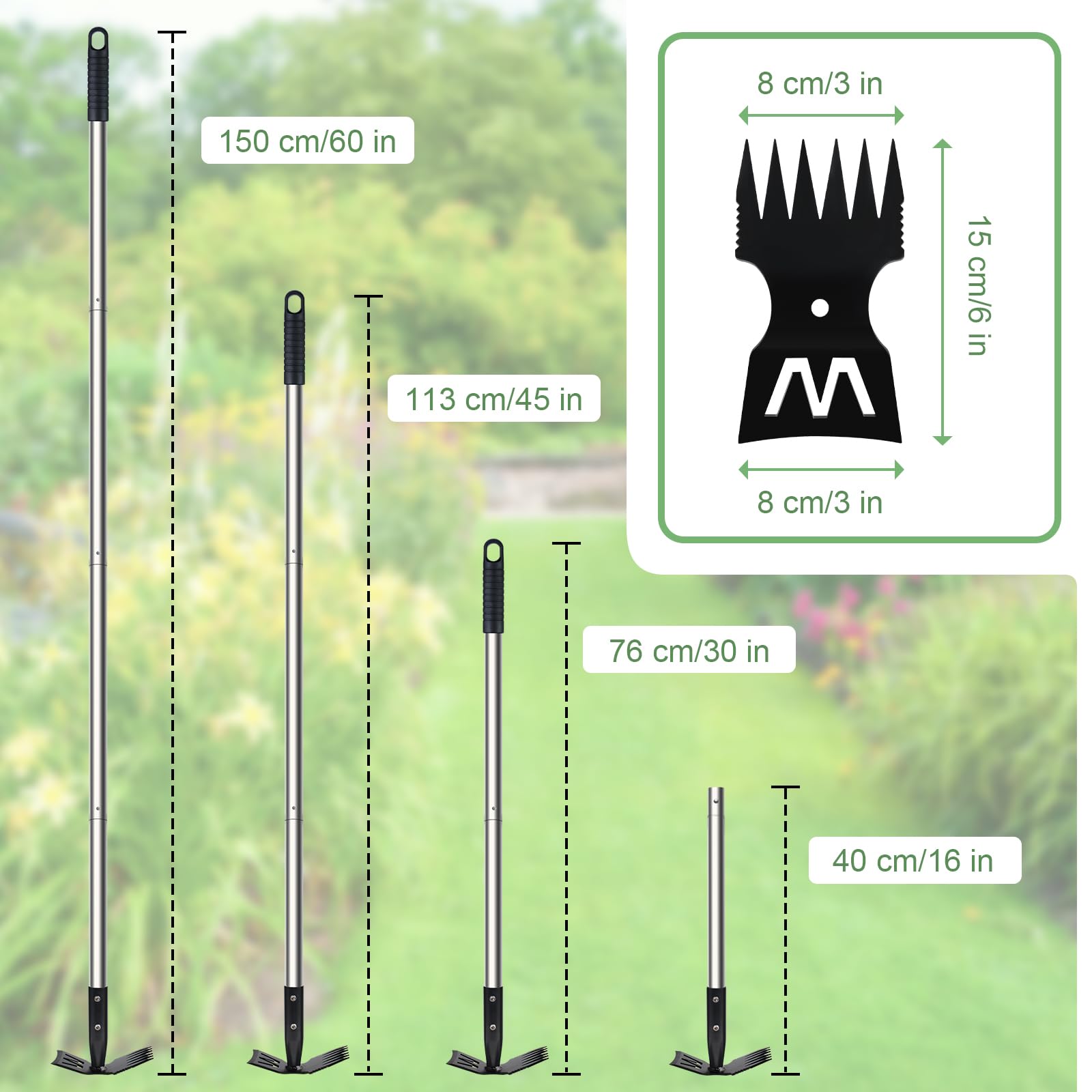 YUJOIBAN detachable handle system offers adjustable height