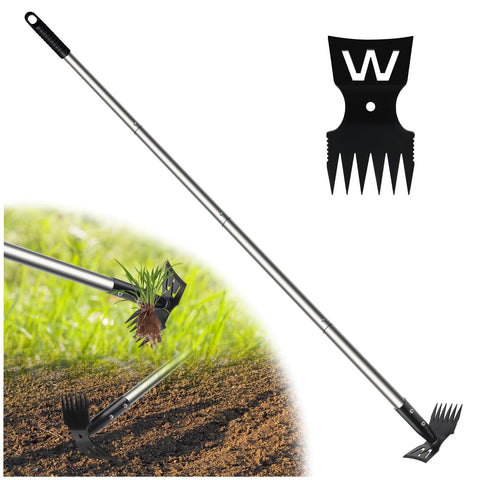 YUJOIBAN weed puller with 60-inch long handle uproots deep-rooted weeds