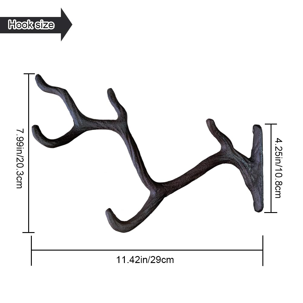 YukaBa cast iron tree branch hook keeps keys organized in style.