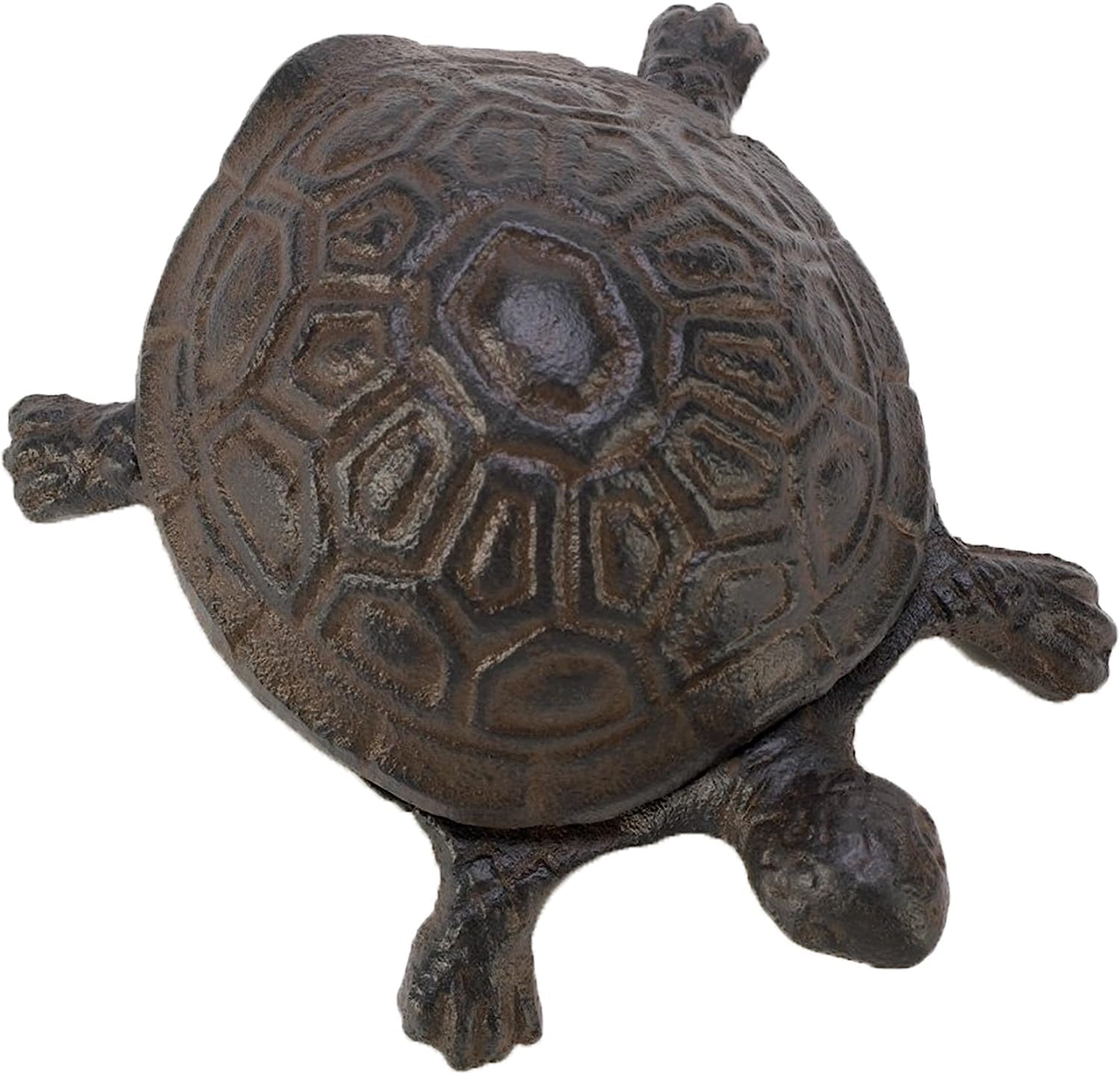 YukaBa turtle key hider outer view with rustic porch décor and hidden spare key
