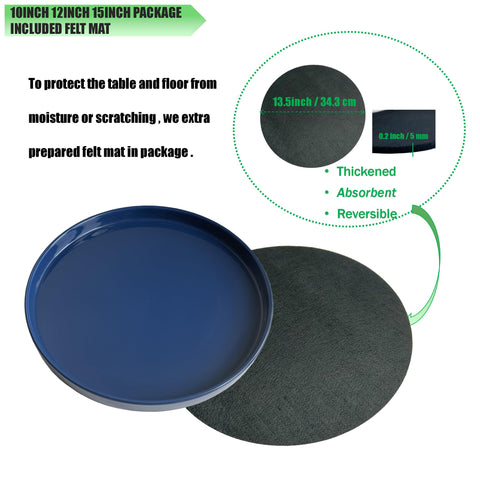 Yukfona protective surface ceramic saucer keeps floors clean from spills