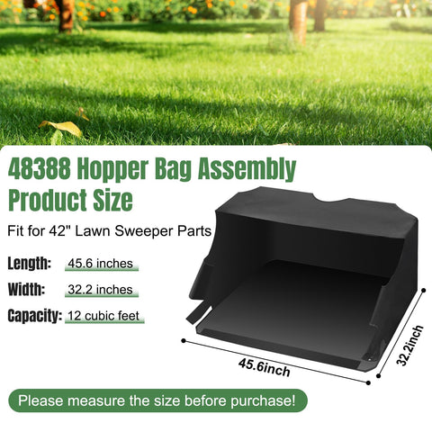 YUKGAMS bag replacement for agri-Fab 42-inch sweepers improves debris handling.
