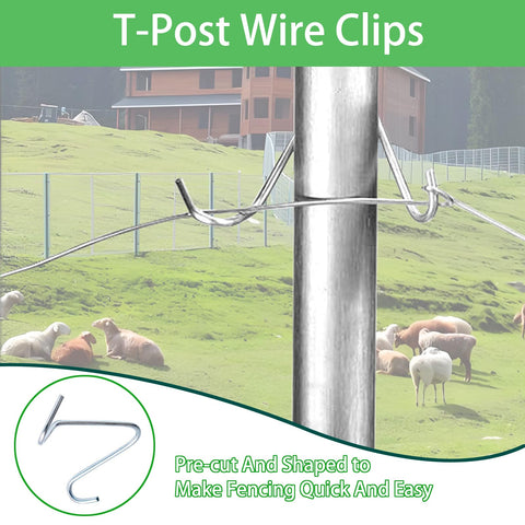 Durable Yukibefo fence fasteners ideal for farms, gardens, and ranch fencing.