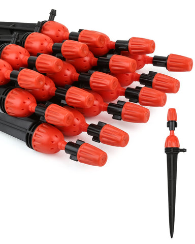Yulaiyoen 25pc drip emitter for 1/4 inch hose delivers precise watering.