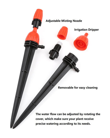 Yulaiyoen removable cleaning cap enables easy emitter maintenance.