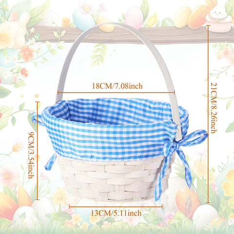 Yulejo Easter basket in orange with handle, ideal for classroom gifts