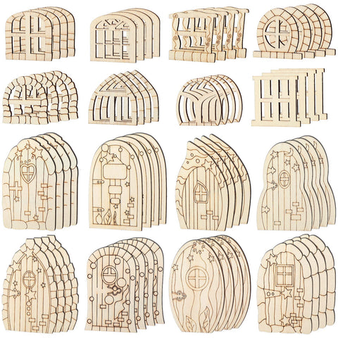 Yulejo fairy door wooden kit for DIY craft projects