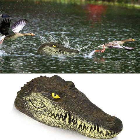 Yulejo pond alligator head in water adds wildlife deterrence