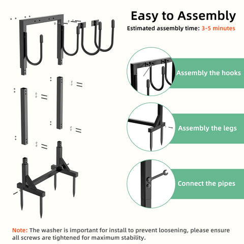 Easy detachment supports winter storage and seasonal reconfiguration.