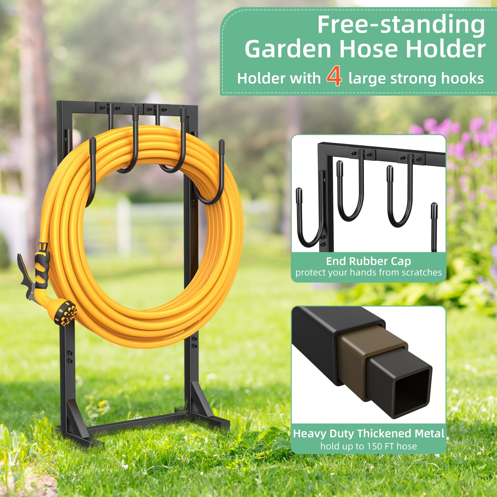 Detachable design enables easy installation and seasonal storage when not in use.