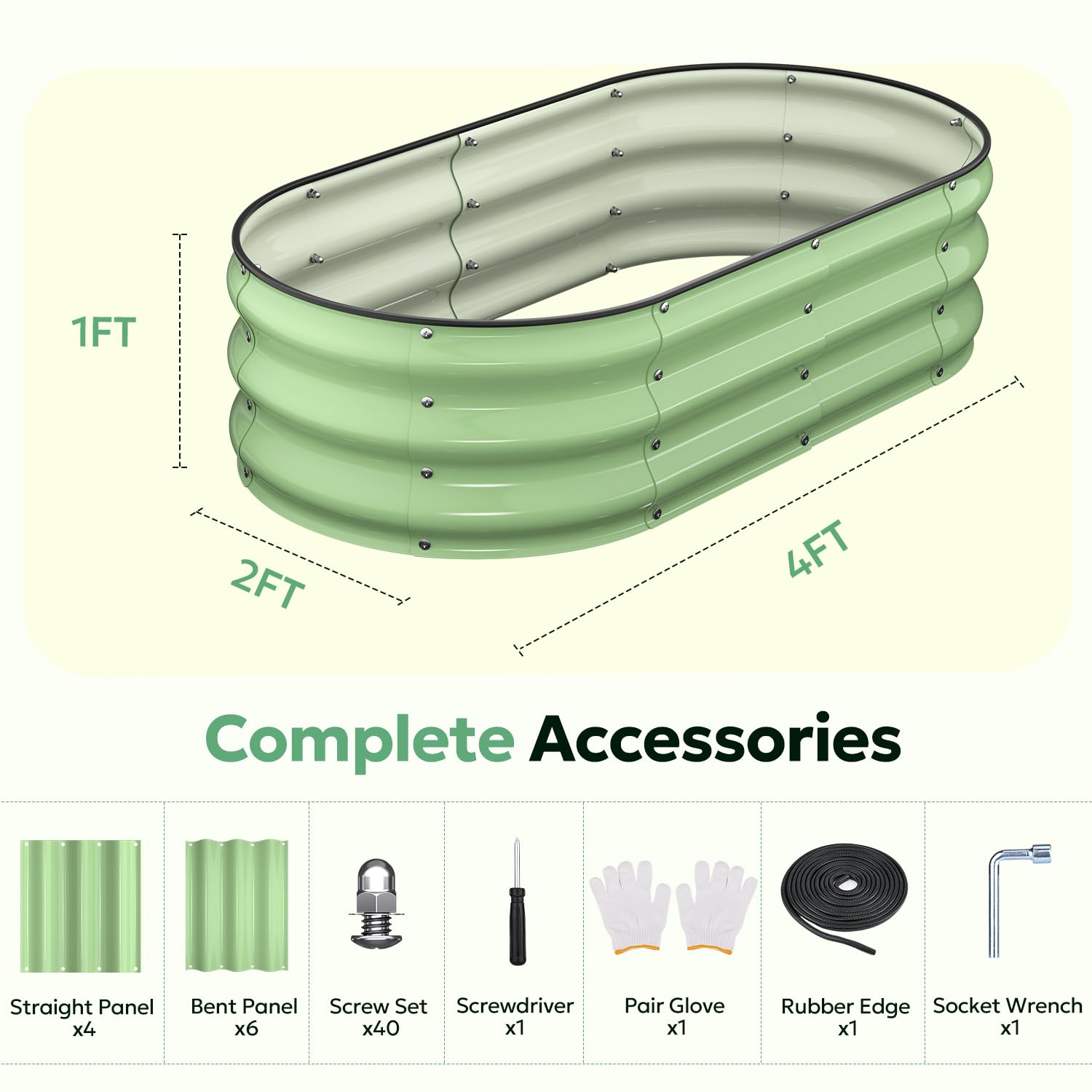 Yumatum raised garden bed hardware included simplifies quick assembly for eager growers.