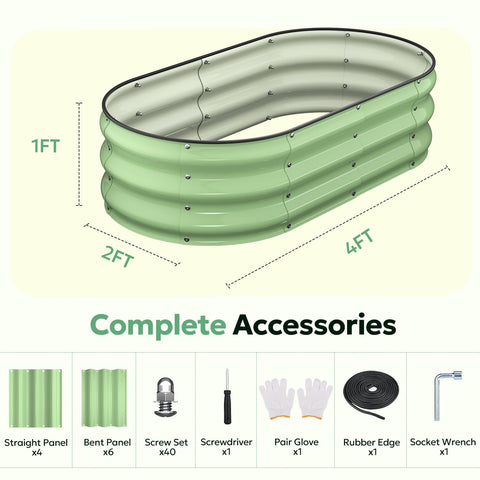 Yumatum raised garden bed hardware included simplifies quick assembly for eager growers.