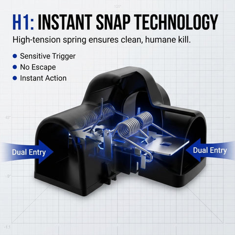 Yumchikel trap offers quick, tool-free setup for instant use.