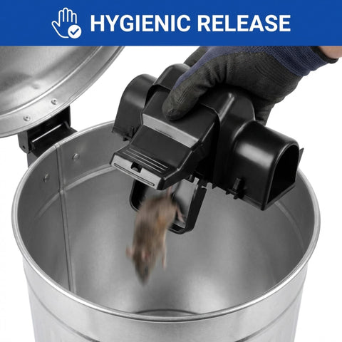 Yumchikel reusable snap trap made from washable durable plastic.