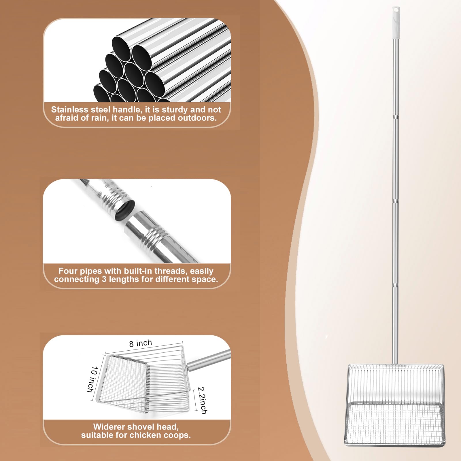 YUMEKA mesh-design upgrade speeds up cleaning in busy coops.