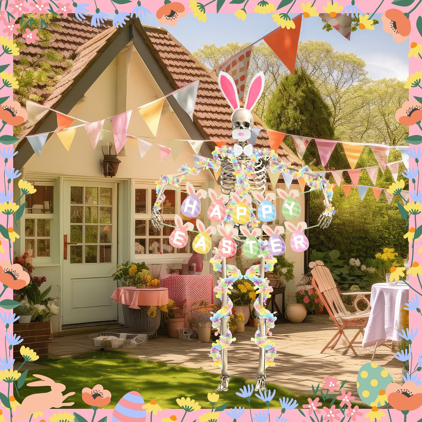 Yuminefeety garland set provides versatile decorating options.