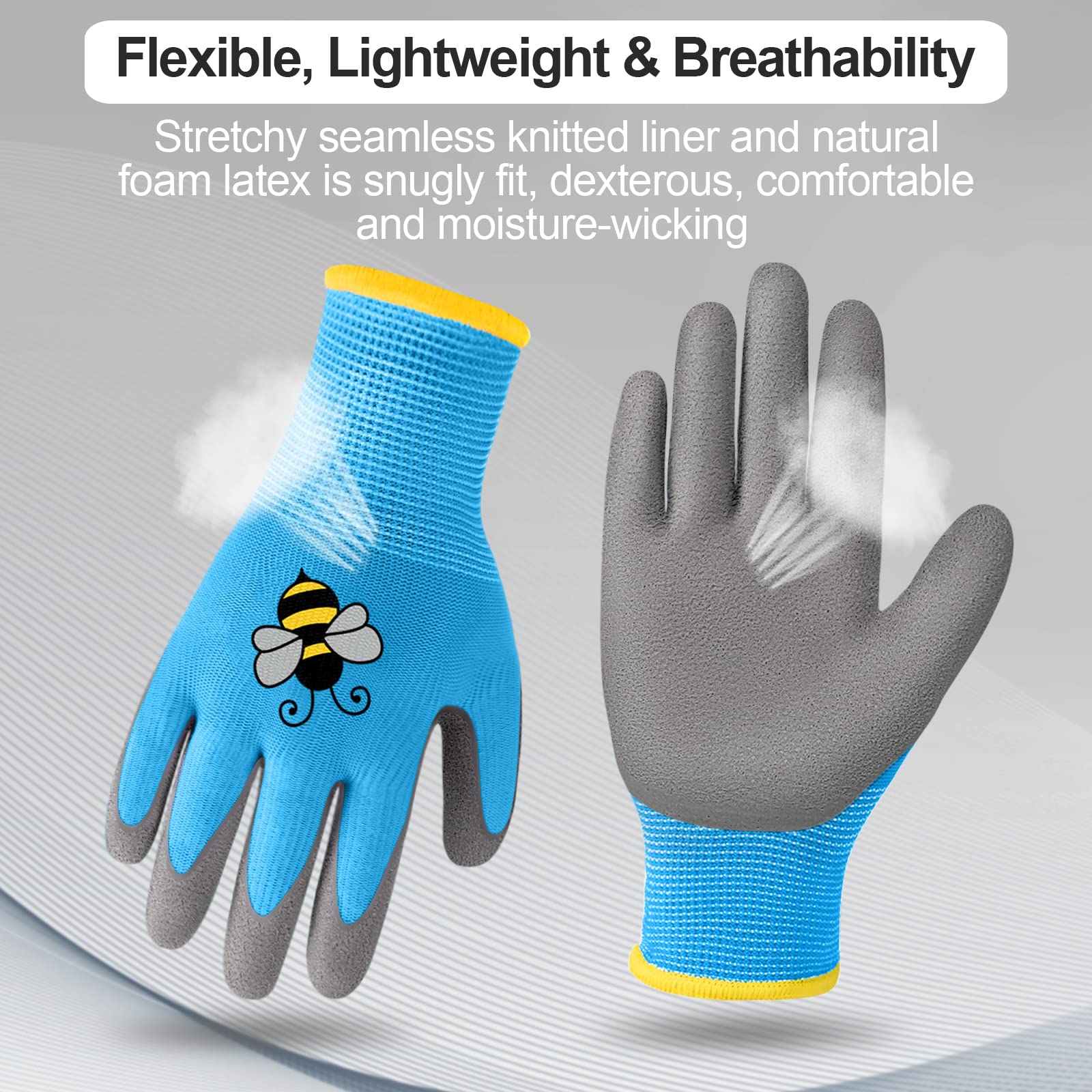 Yumoin bright-colors gloves help kids spot their gloves quickly.