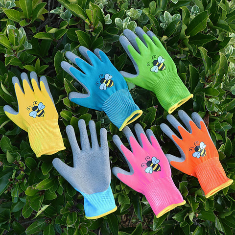 Yumoin kid-size gloves suited for gardening and outdoor tasks.