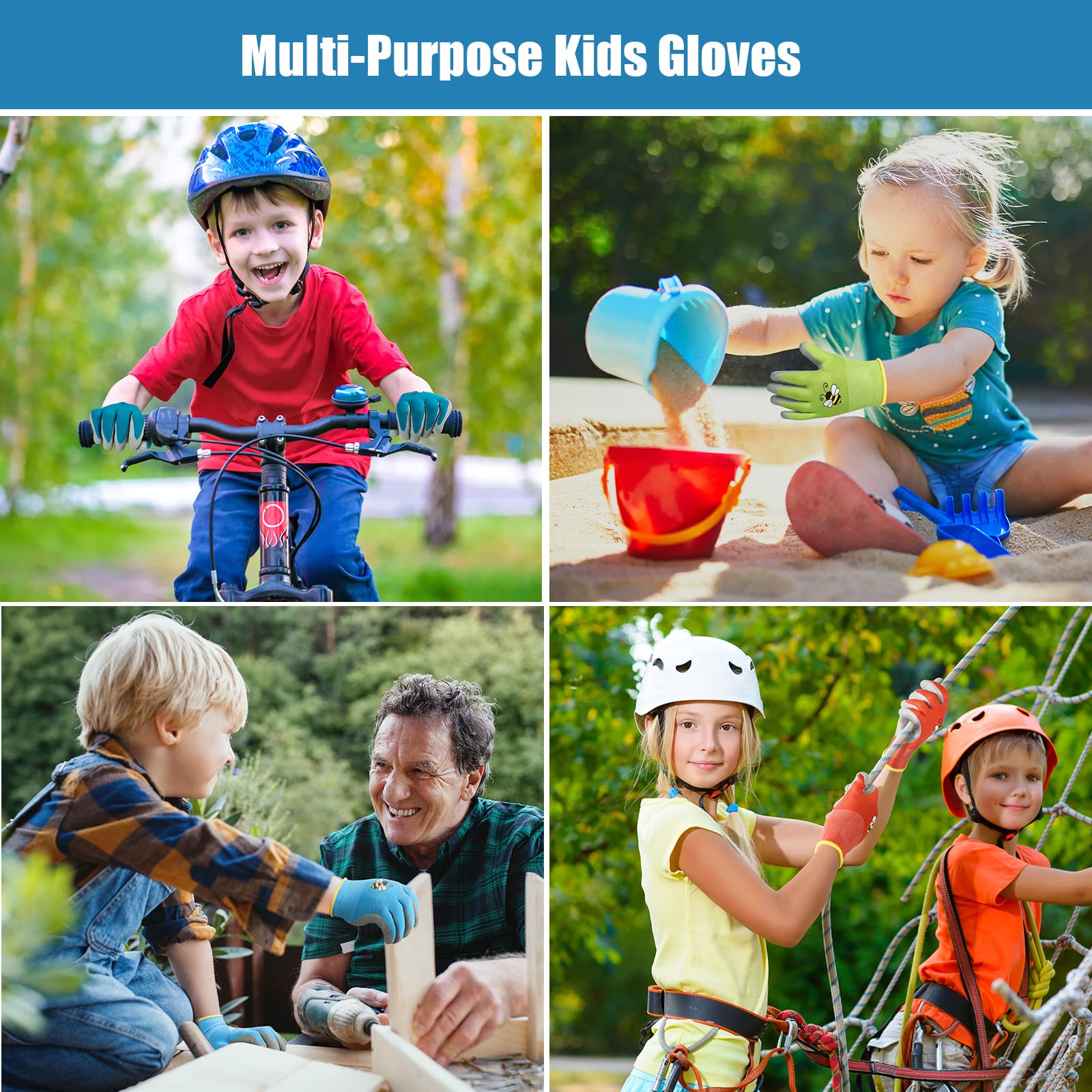 Yumoin kids gloves in vibrant colors, easy to wash and reuse