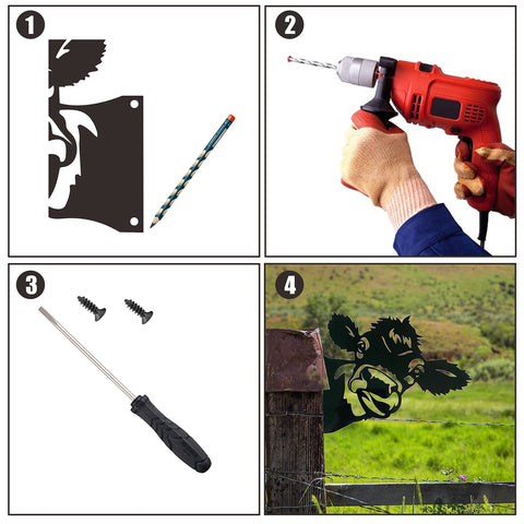 Easy-to-install ground stake for quick setup.