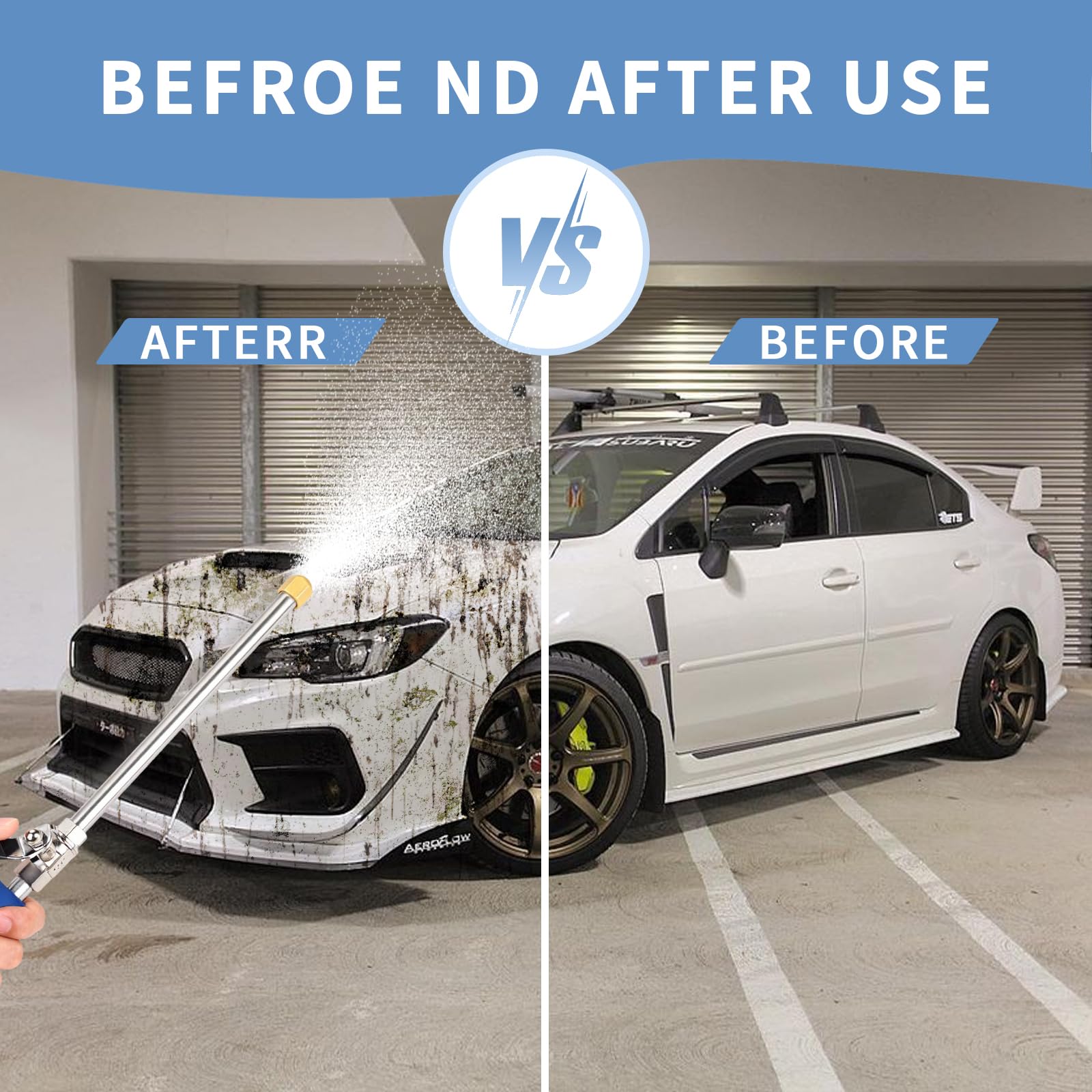 YunGuoGuo car and window cleaning wand in outdoor setup.