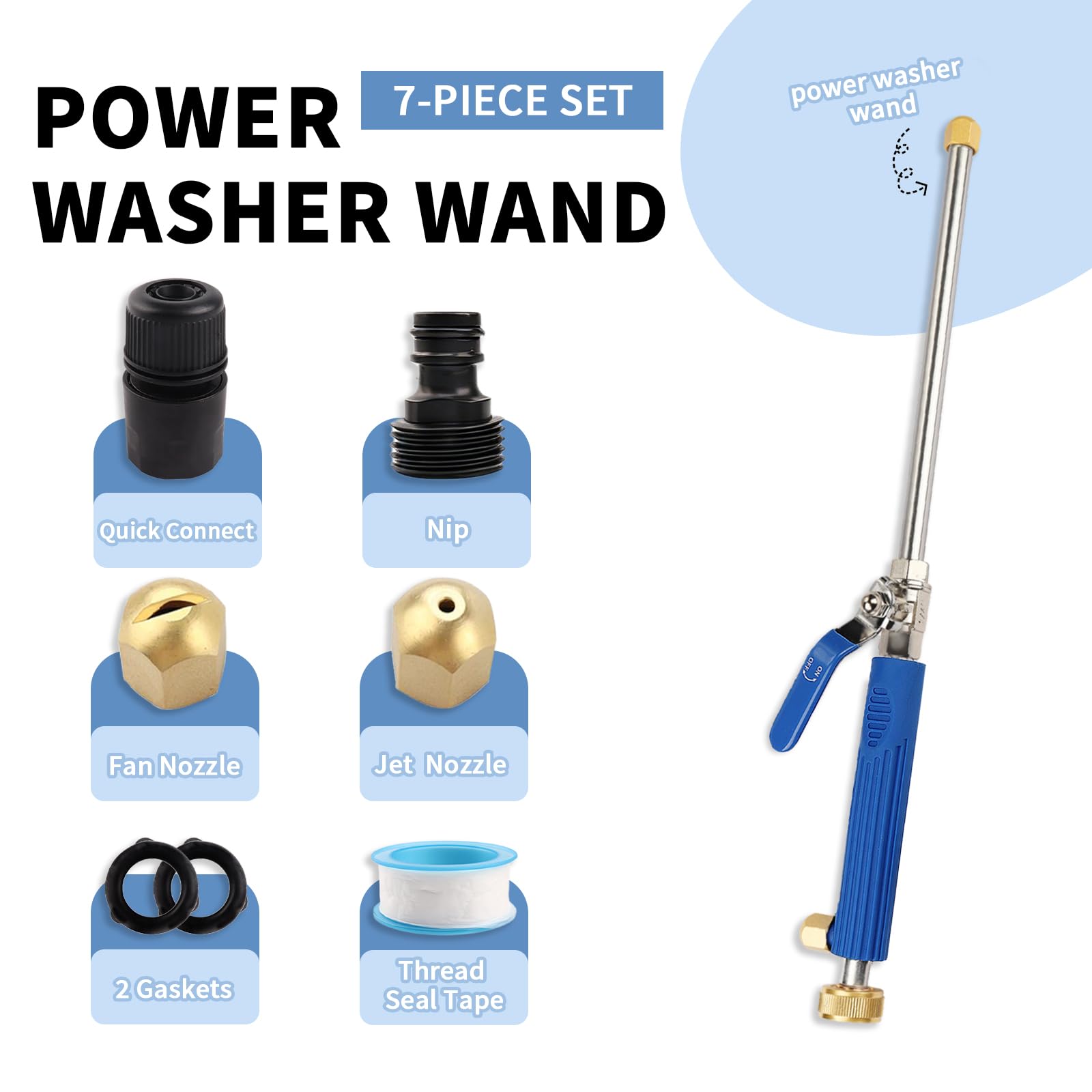 YunGuoGuo patio deck wash with wand for quicker cleaning.