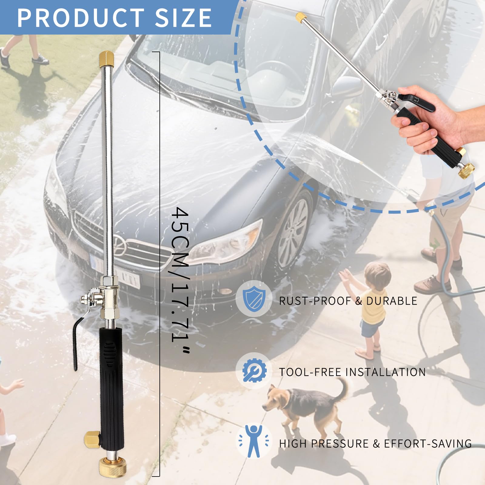 YunGuoGuo brass hose coupler resists rust for durable connections.
