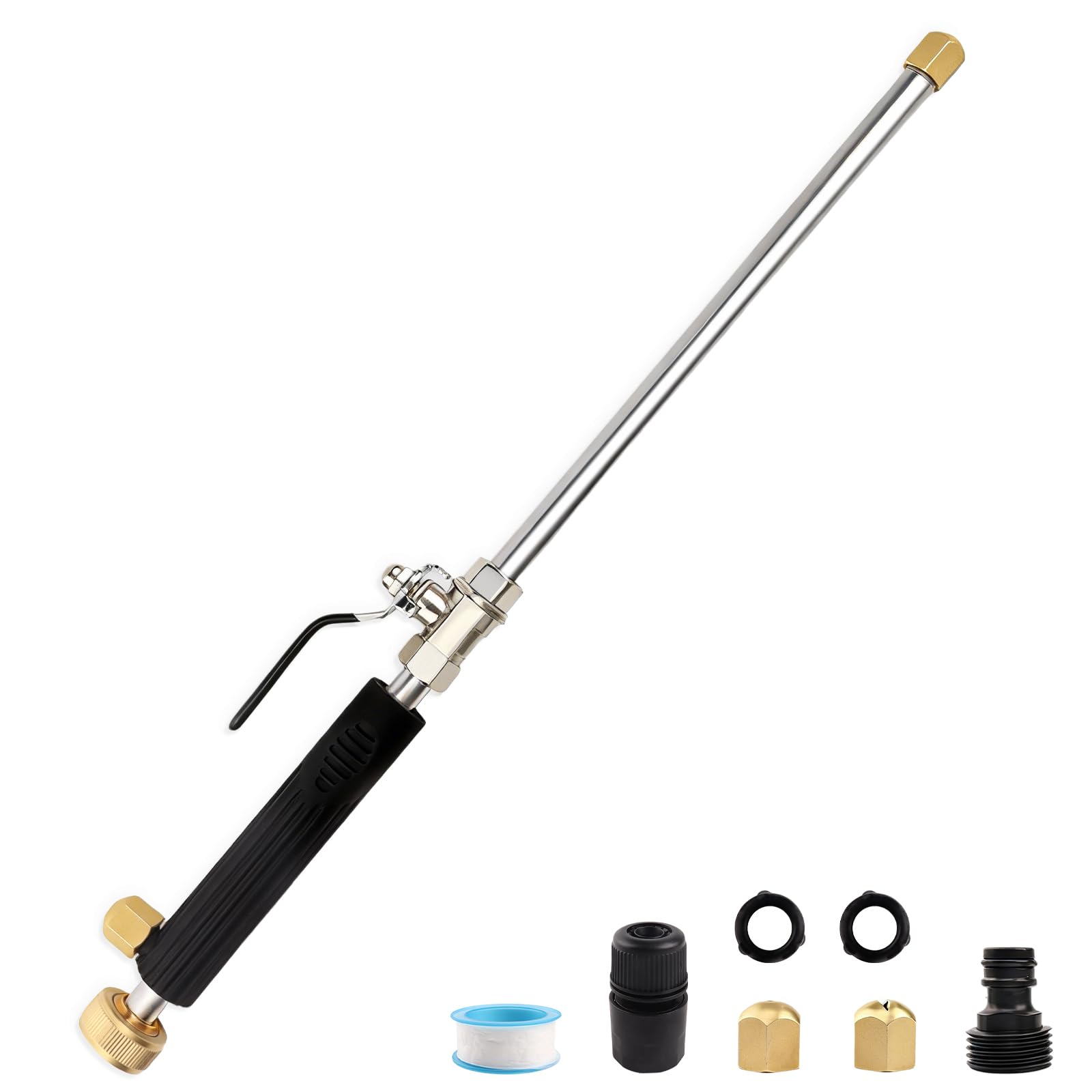 YunGuoGuo wand with gutter jet for deep outdoor cleaning and precision rinse.