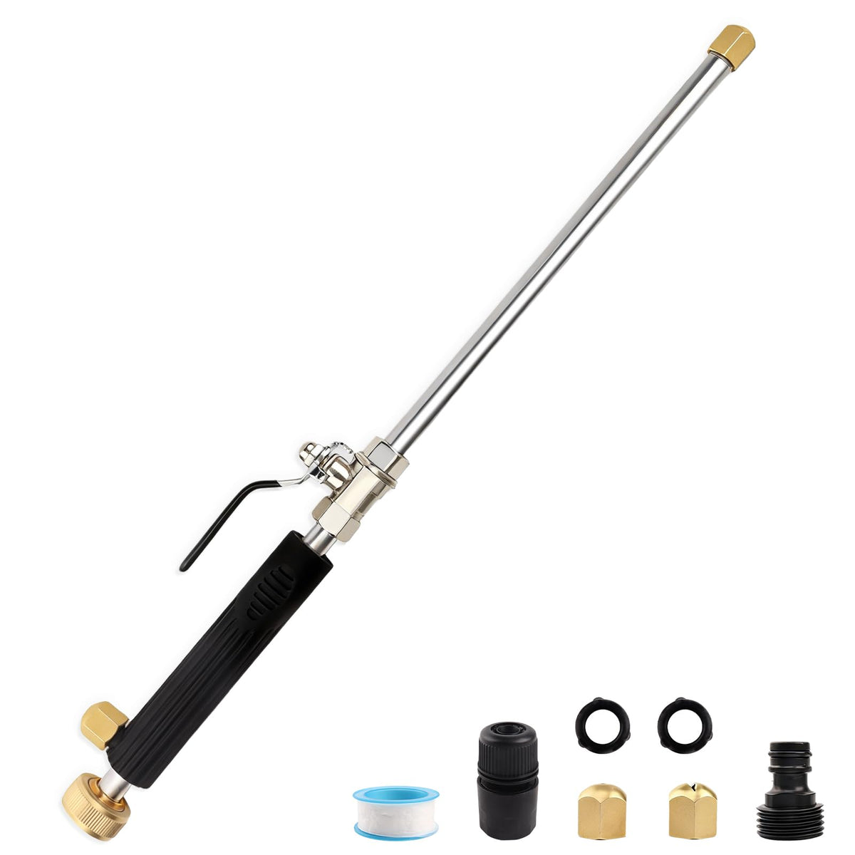 YunGuoGuo wand with gutter jet for deep outdoor cleaning and precision rinse.