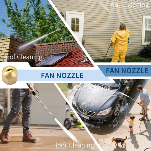 YunGuoGuo wand enables window cleaning with a gentle fan spray.