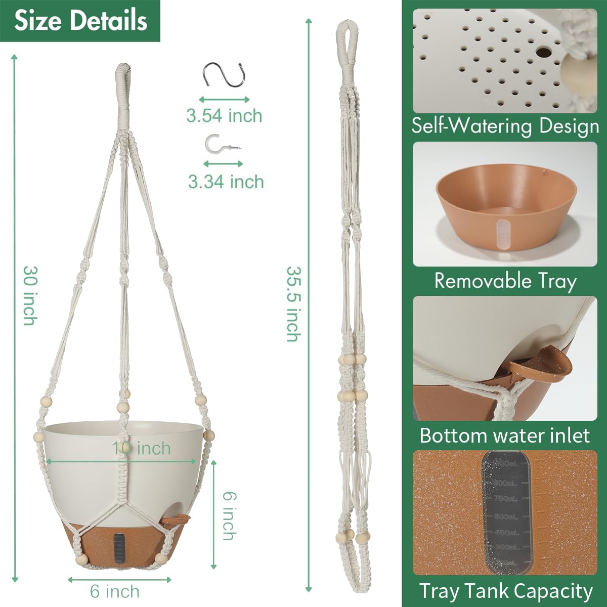 YUNLINGAA ventilation and drainage system close-up supporting healthy plant roots.