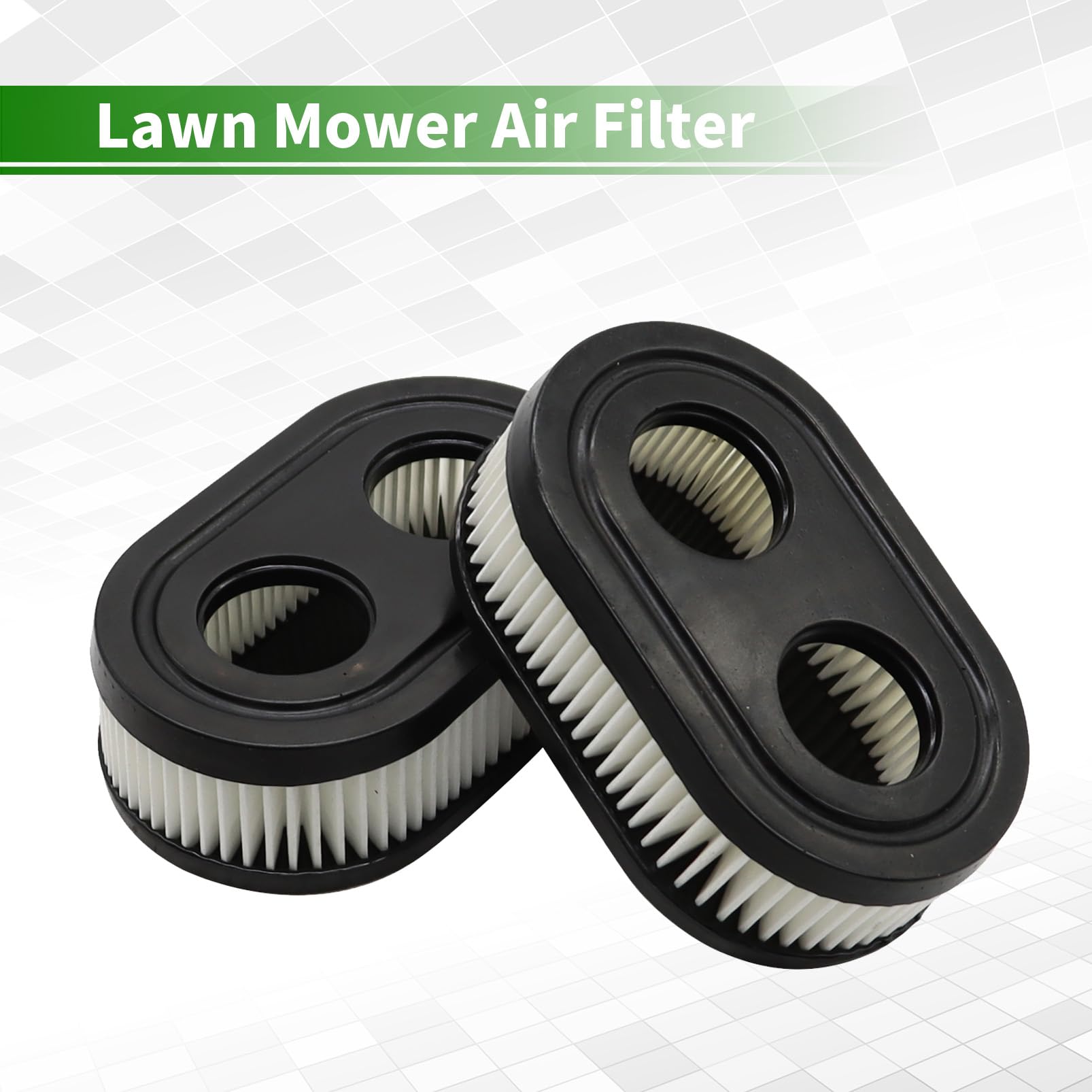 Close-up of Yunnergo 593260 air filter showing durable rubber seal for tight fit.