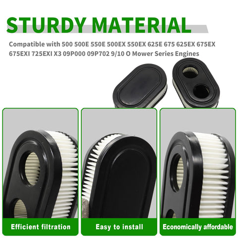 High-quality pleated filter tissue and gasket for longevity.