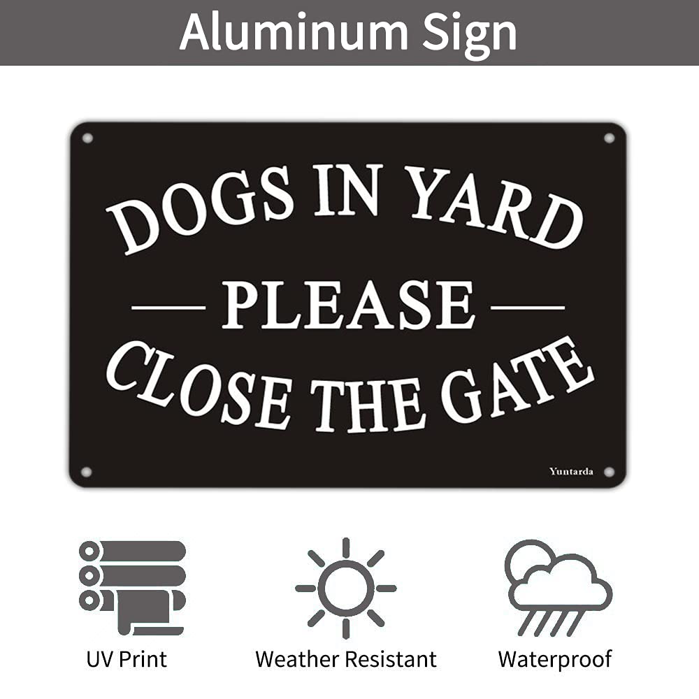 Yuntarda 40mil aluminum sign with four pre-drilled holes for quick mounting