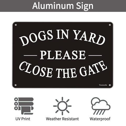 Yuntarda 40mil aluminum sign with four pre-drilled holes for quick mounting