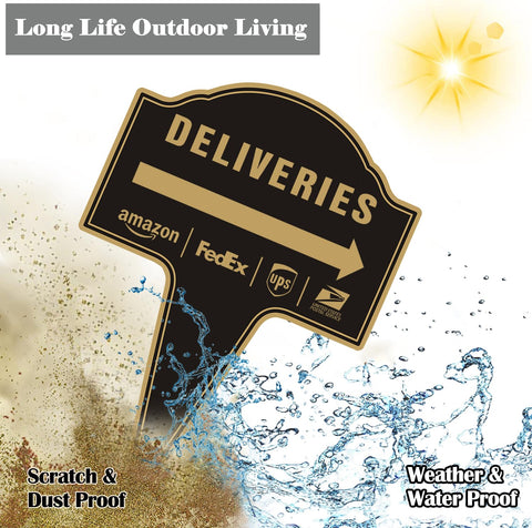 Yuntarda durable ink print on 14x10 sign ensures bold legibility from a distance