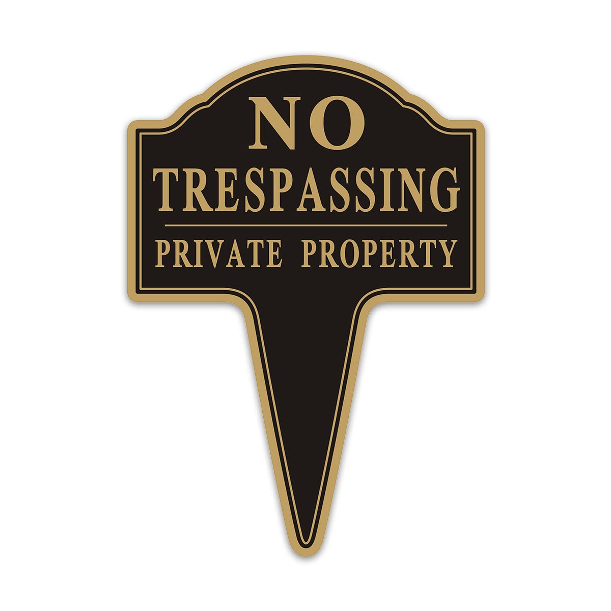 Yuntarda No Trespassing sign 10x14 clearly marks private property for deterrence.