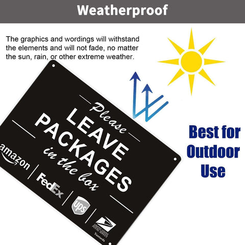 Yuntarda outdoor sign on fence demonstrates weather-ready durability.