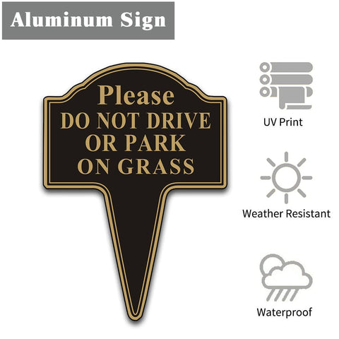 Yuntarda rust-free aluminum yard sign withstands weather and wear.