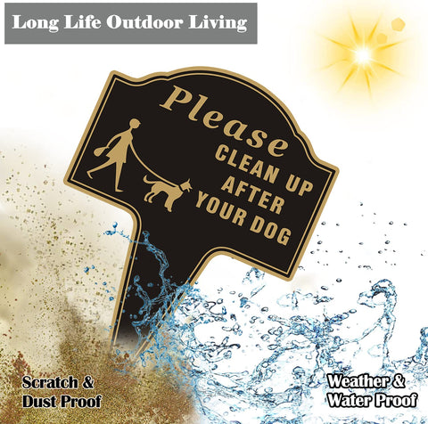 Yuntarda sign 10x14 inches fits lawn without distracting landscaping