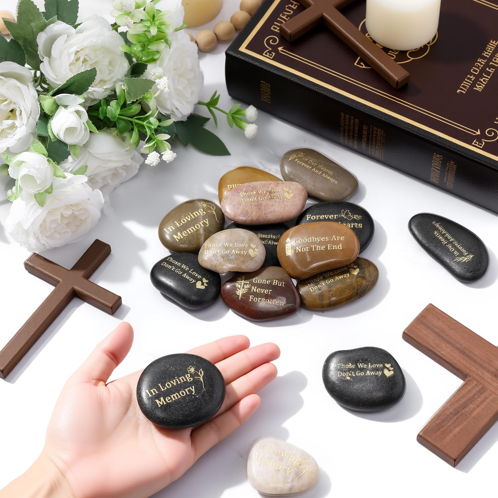 Yuntau memorial stones color varieties showcased for different themes